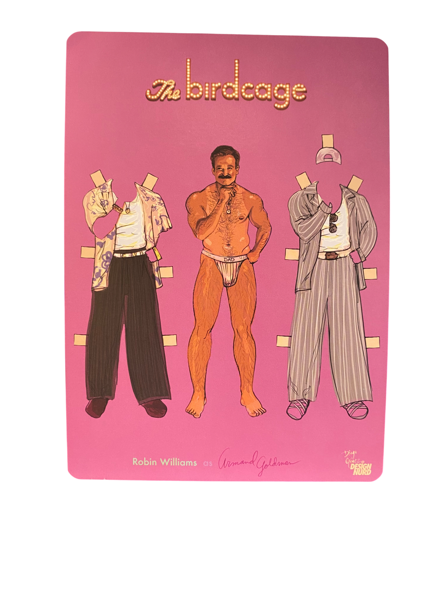 Design Nurd - The Birdcage postcard