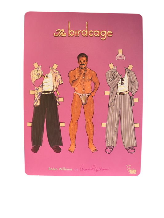 Design Nurd - The Birdcage postcard