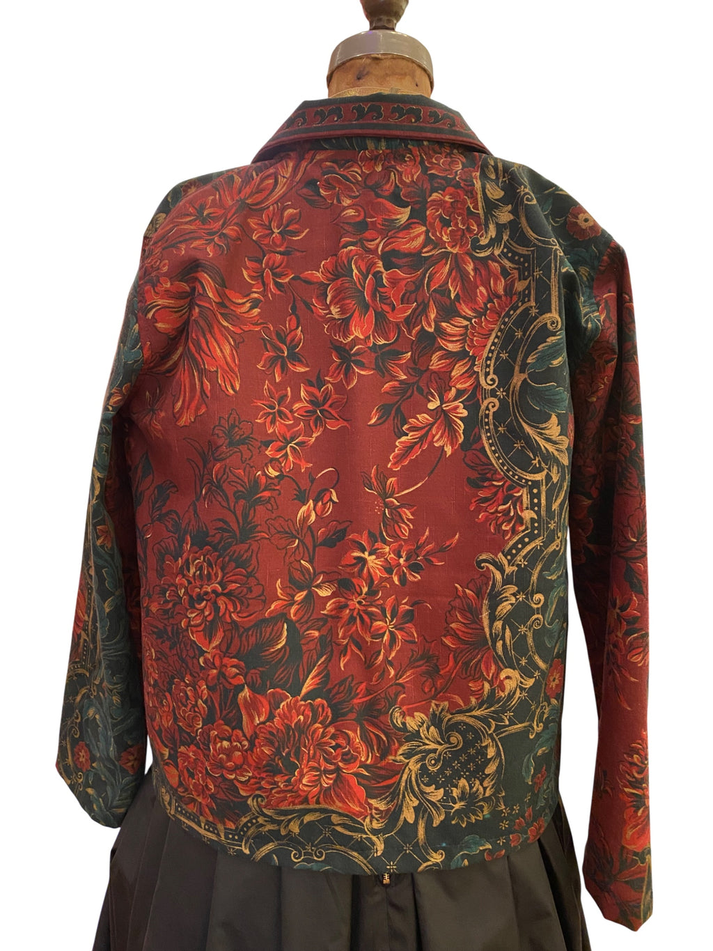 Joey Ehrenberg - Red and green tapestry jacket