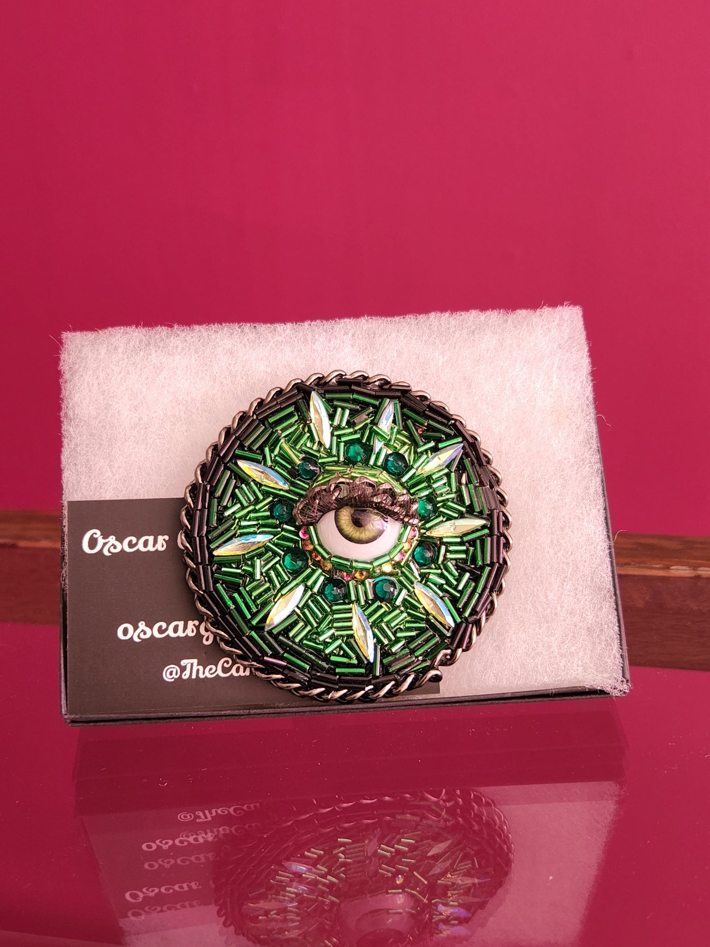 Oscar Graves - Mosaic Eye Brooch