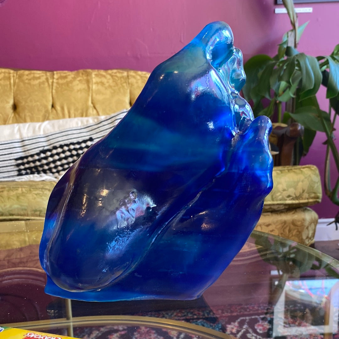 LN Blue Tongue 3D printed foot sculpture