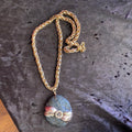 Devlin Shand Serpentine and Vintage Brooch Necklace